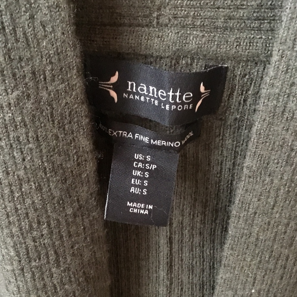 Nanette Lepore Olive Green Women's Cardigan